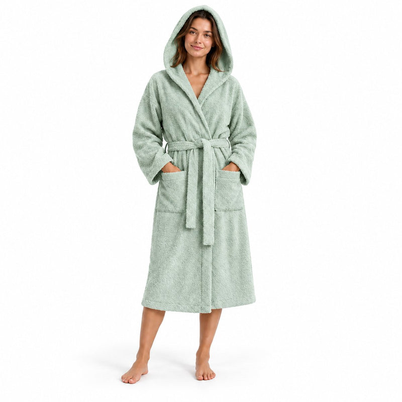 Egyptisch Katoenen Badjas – XXL – Mintgroen