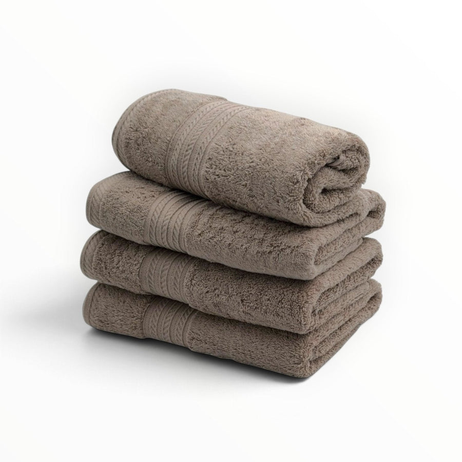 Egyptisch Katoenen Handdoek – Set van 4 – Taupe