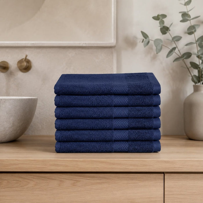 Katoenen Gastendoekjes 600 GSM – Set van 6 – Donkerblauw