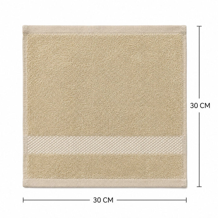 Katoenen Gastendoekjes 600 GSM – Set van 6 – Licht beige