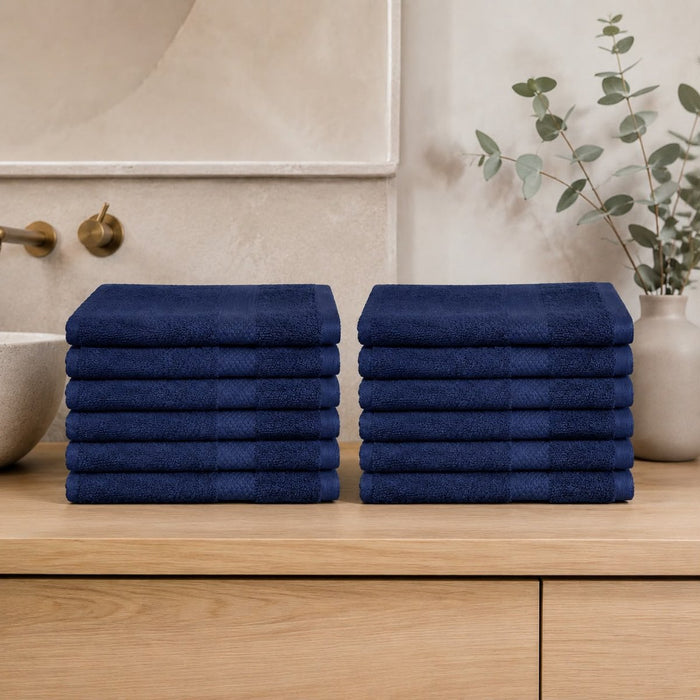 Katoenen Gastendoekjes 600 GSM – Set van 12 – Donkerblauw