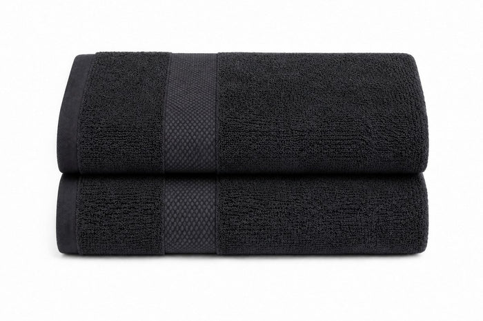 Katoenen Handdoek 650 GSM – Set van 2 – Antraciet