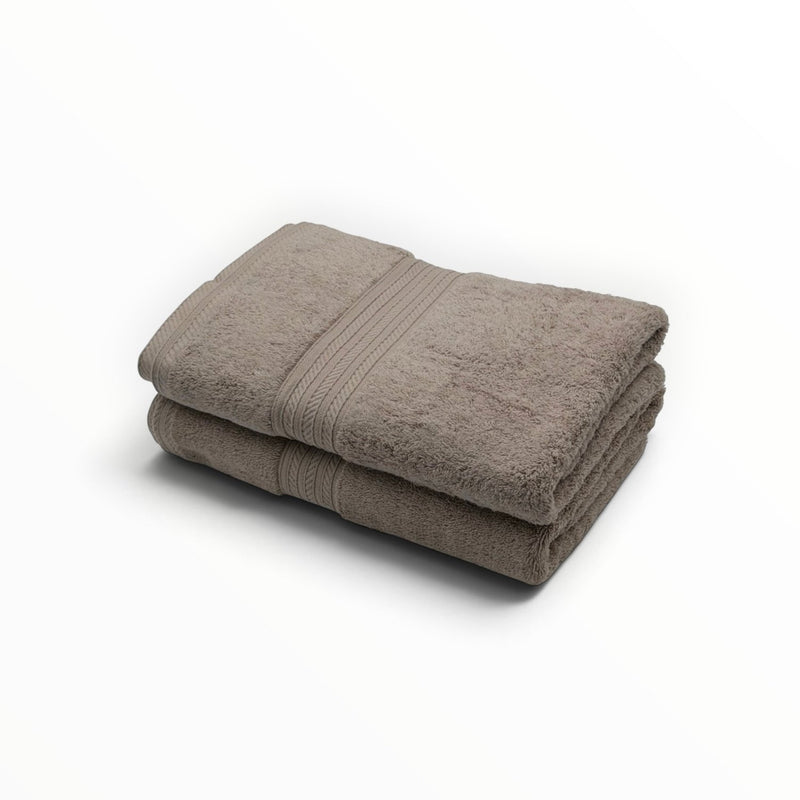 Egyptisch Katoenen Badlaken – Set van 2 – Taupe
