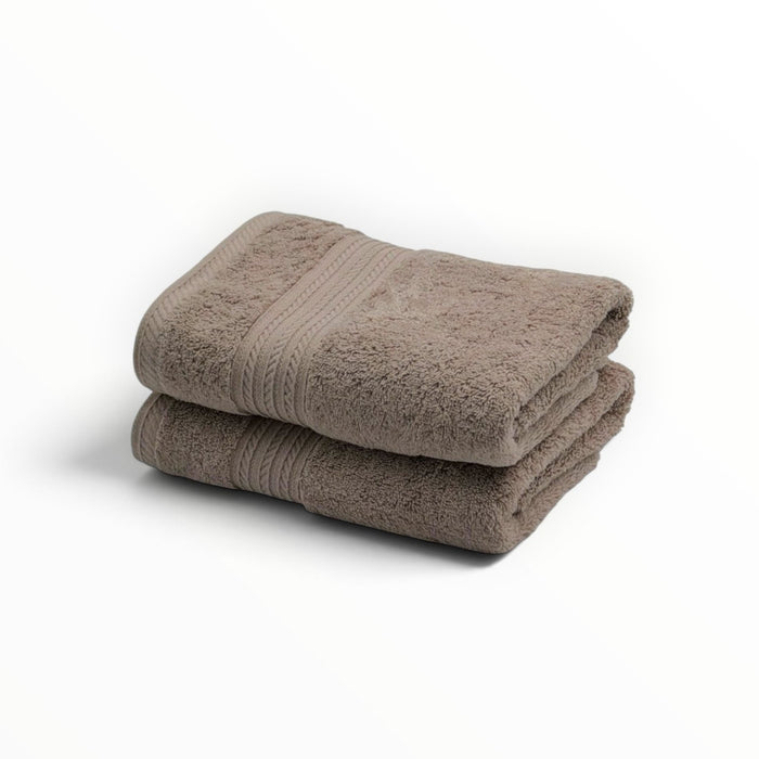 Egyptisch Katoenen Handdoek – Set van 2 – Taupe