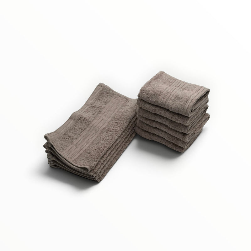 Egyptisch Katoenen Gastendoekjes – Set van 12 – Taupe