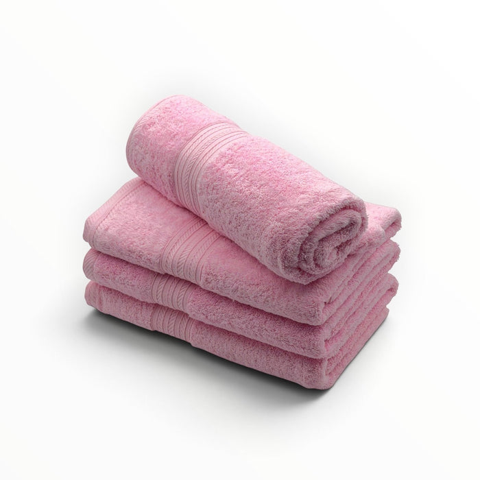 Egyptisch Katoenen Badhanddoek – Set van 4 – Poederroze