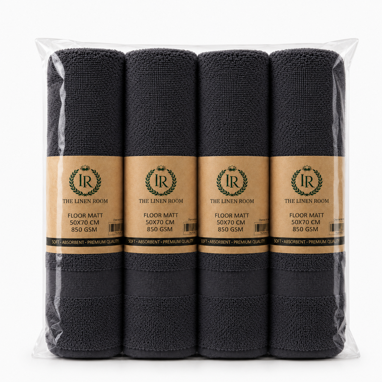 The Linen Room Luxury Bath Mat – 100% Premium Cotton – 50 × 70 cm – 850 GSM 20/2 Double Yarn– Extra Soft & Highly Absorbent