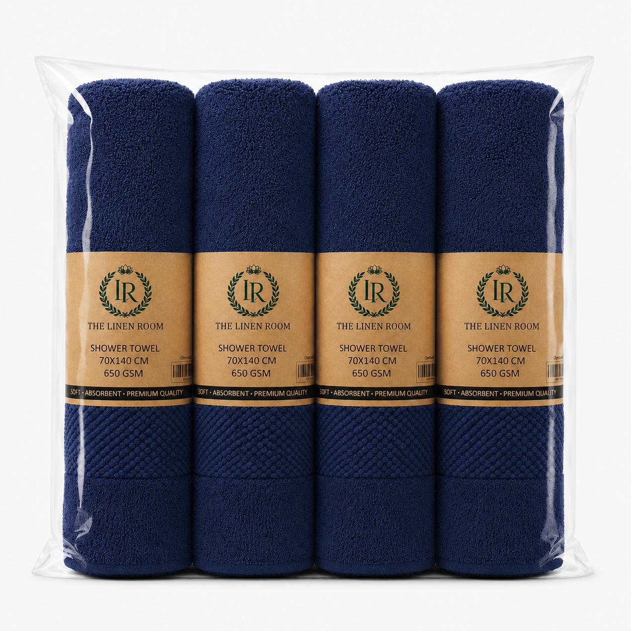 The Linen Room Luxury Bath Towel – 70 × 140 cm – 100% Premium Cotton – 650 GSM  20/2 Double Yarn – Soft & Highly Absorbent