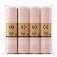 The Linen Room Luxury Bath Mat – 100% Premium Cotton – 50 × 70 cm – 850 GSM 20/2 Double Yarn– Extra Soft & Highly Absorbent