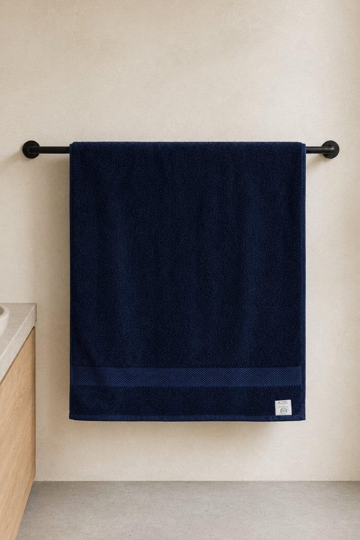 Katoenen Badhanddoek 650 GSM – Set van 2 – Donkerblauw