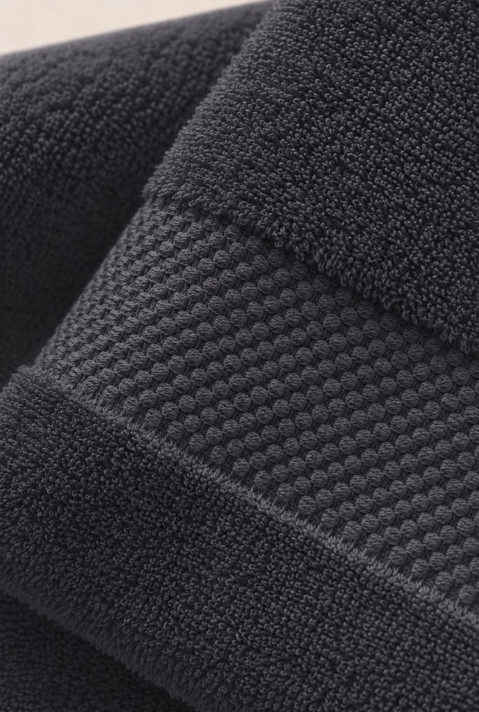 Katoenen Handdoek 650 GSM – Set van 2 – Antraciet