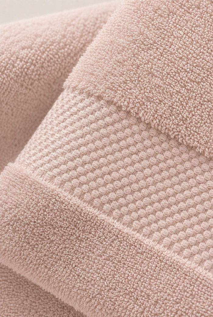 Katoenen Handdoek 650 GSM – Set van 6 – Oudroze