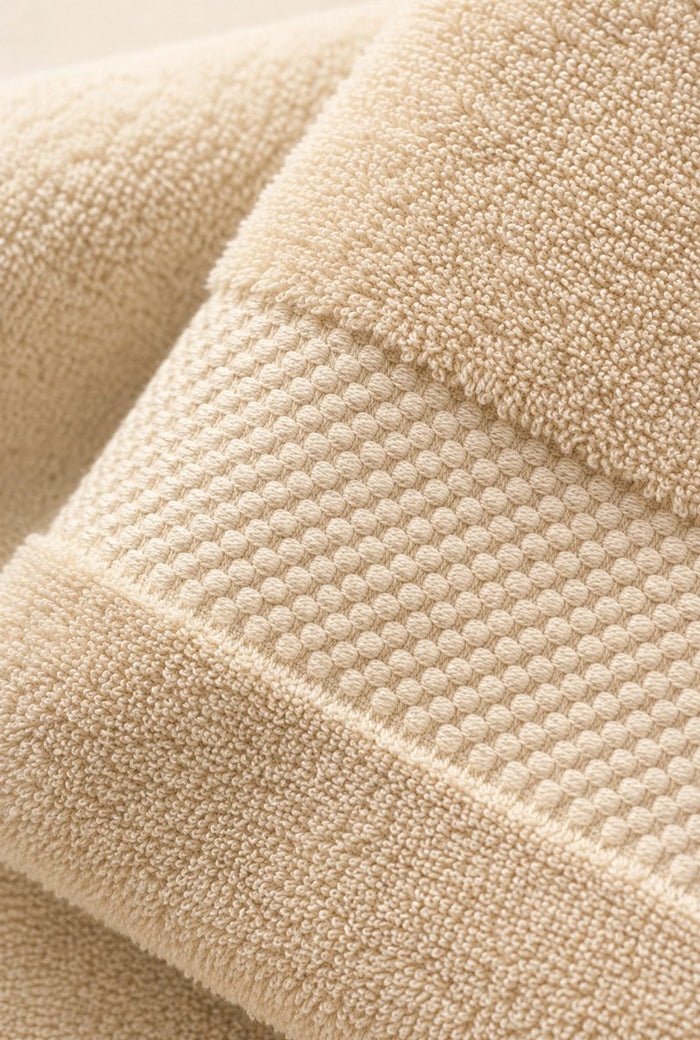 Katoenen Gastendoekjes 600 GSM – Set van 6 – Licht beige