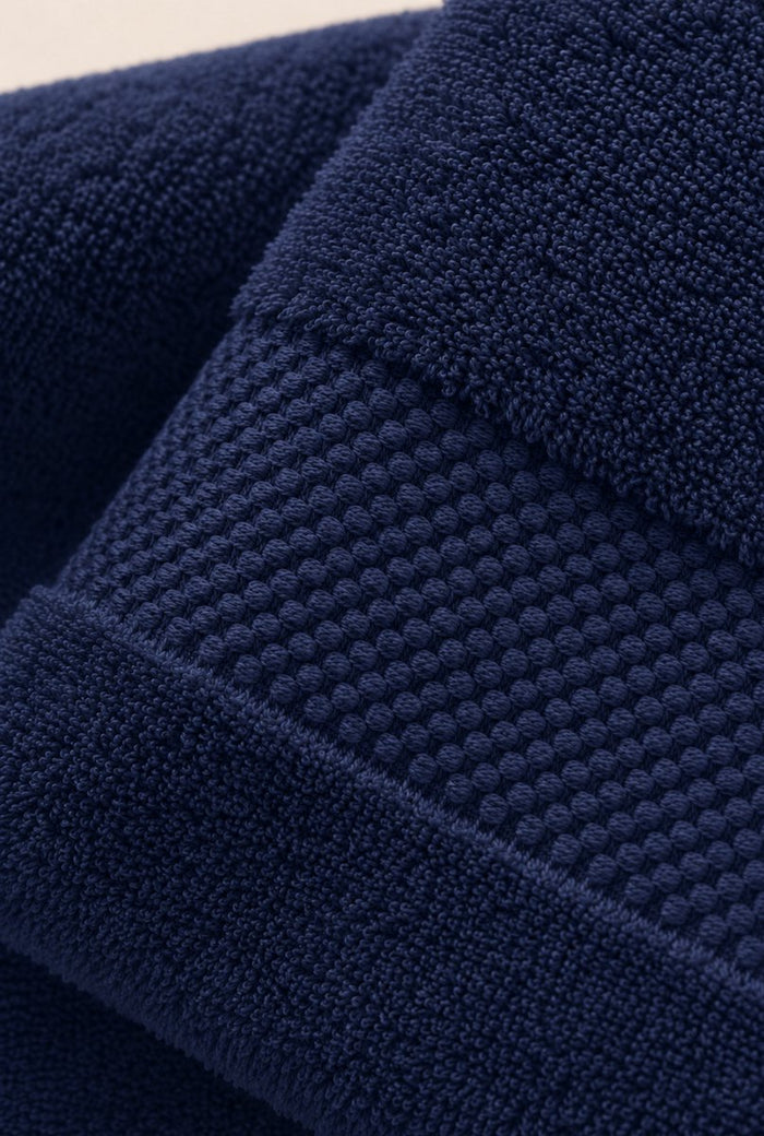 Katoenen Badhanddoek 650 GSM – Set van 2 – Donkerblauw