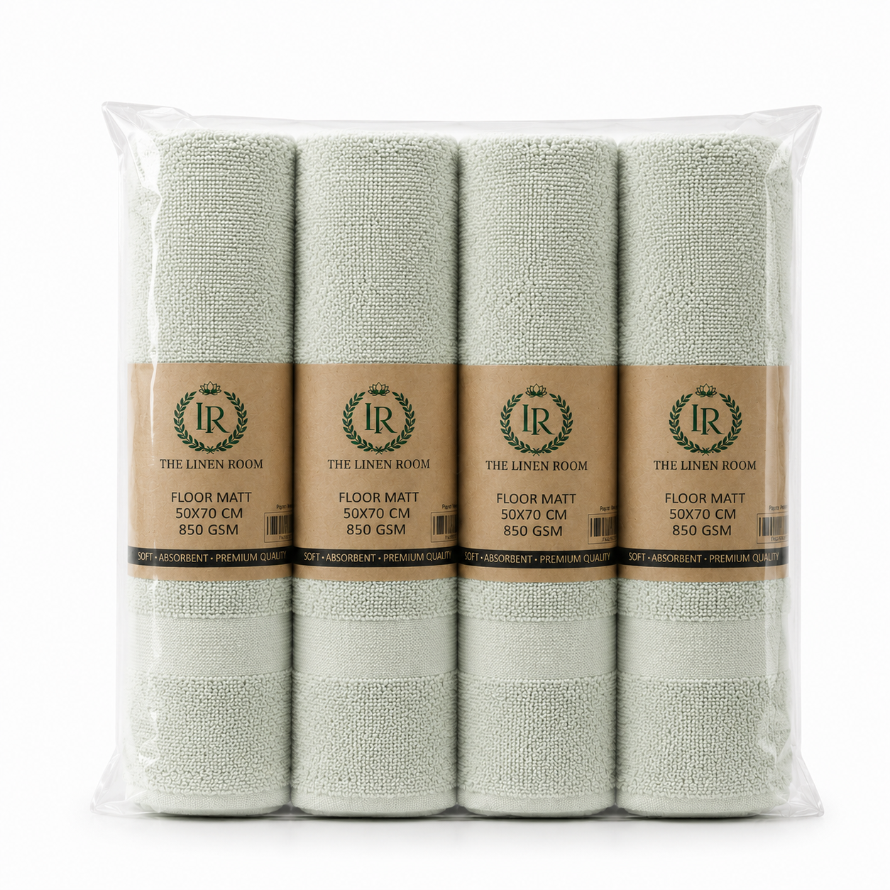 The Linen Room Luxury Bath Mat – 100% Premium Cotton – 50 × 70 cm – 850 GSM 20/2 Double Yarn– Extra Soft & Highly Absorbent