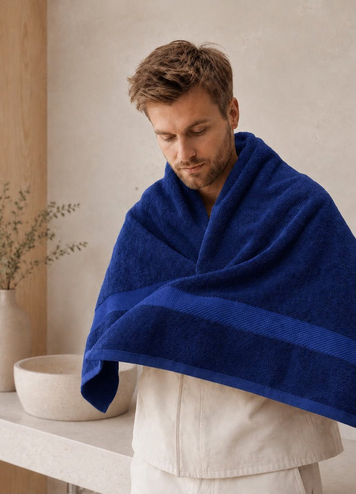 Katoenen Handdoek 650 GSM – Set van 6 – Donkerblauw