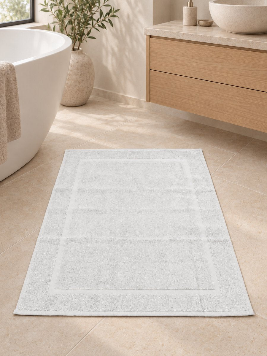 Egyptisch Katoenen Badmat – Set van 2 – Wit