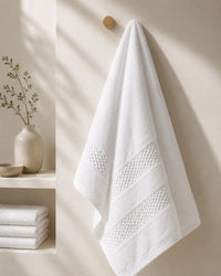 The Linen Room Luxury Hand Towel – 50 × 100 cm – 100% Premium Cotton – 500 GSM – Hotel Quality 20/2 Double Yarn