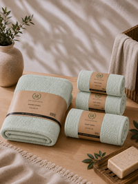 The Linen Room Daily Essential Set – 100% Premium Cotton | Luxury Soft & Highly Absorbent Towels | Hotel & Spa Quality
