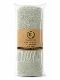 The Linen Room Luxury Sauna Towel – 100 × 150 cm – 100% Premium Cotton – 650 GSM  20/2 Double Yarn– Extra Soft & Highly Absorbent – Hotel Quality