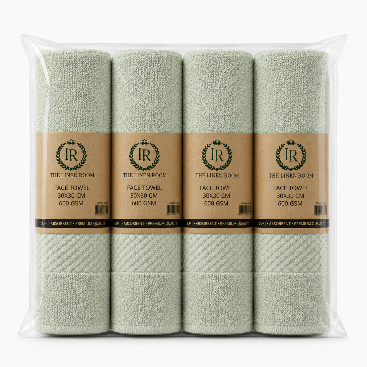 The Linen Room Guest Towels – 30 × 30 cm – 100% Premium Cotton – 600 GSM 20/2 Double Yarn – Hotel Quality – Soft & Highly Absorbent – Set of 2