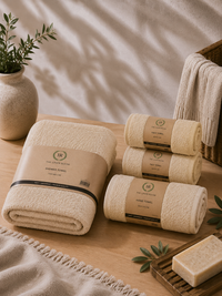 The Linen Room Daily Essential Set – 100% Premium Cotton | Luxury Soft & Highly Absorbent Towels | Hotel & Spa Quality