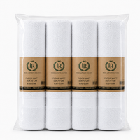 The Linen Room Luxury Bath Mat – 50 × 70 cm – 100% Premium Cotton – 500 GSM – Pure White – Soft & Highly Absorbent 20/2 Double Yarn